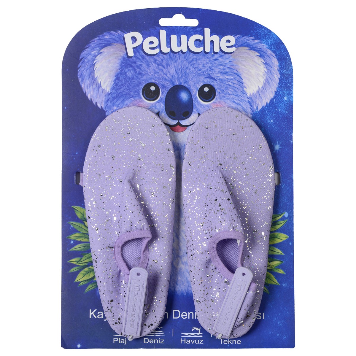 Peluche 25C-A-2 Taşlı Lila Kaymaz Taban Çocuk Deniz Ayakkabısı Peluche 25C-A-2 Taşlı Lila Kaymaz Taban Çocuk Deniz Ayakkabısı