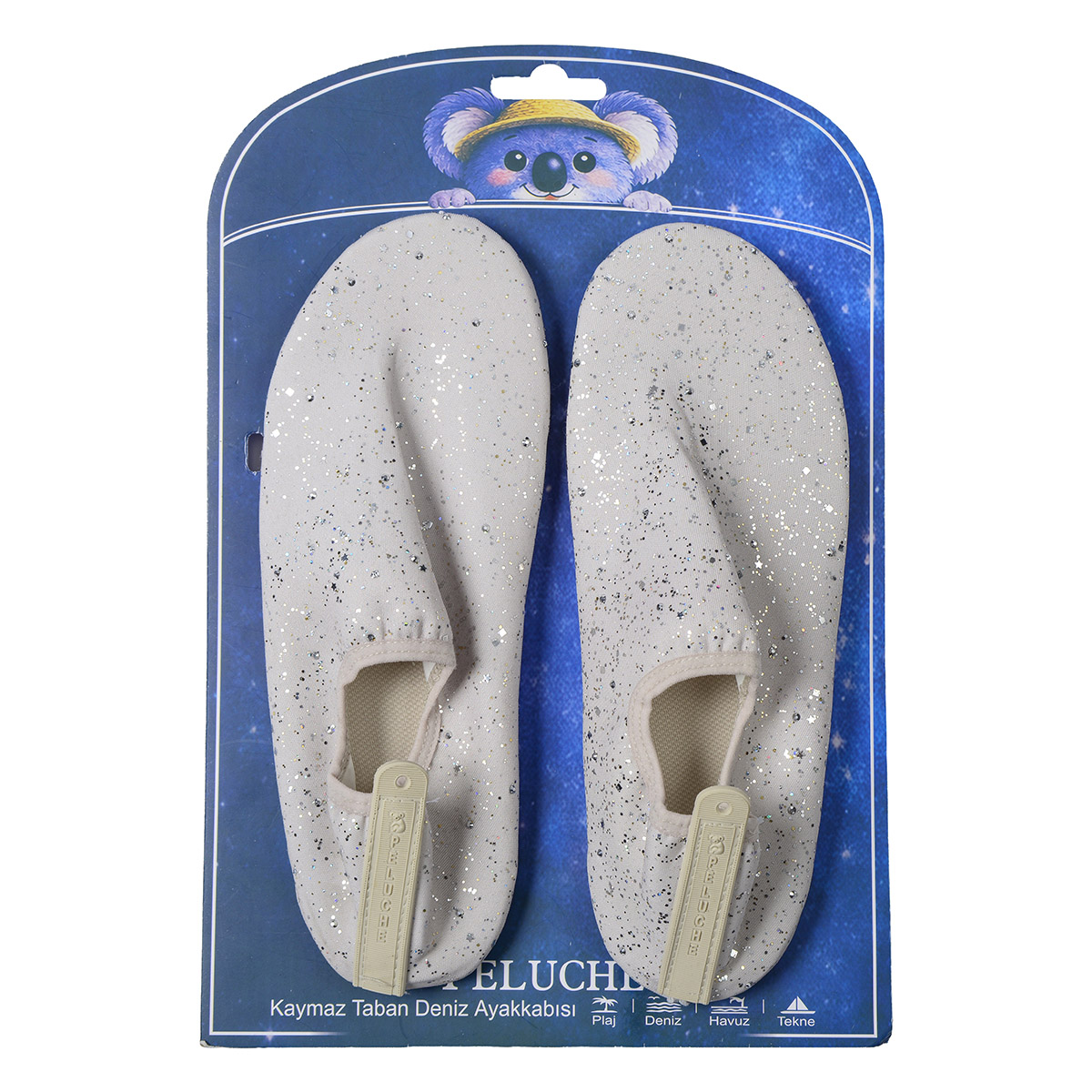 Peluche 26k-as-5 Taşlı Bej Kaymaz Taban Kadın Deniz Ayakkabısı Peluche 26k-as-5 Taşlı Bej Kaymaz Taban Kadın Deniz Ayakkabısı