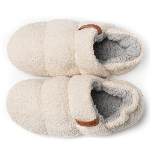 PELUCHE BEYAZ TEDDY KADIN EV AYAKKABISI PELUCHE BEYAZ TEDDY KADIN EV AYAKKABISI