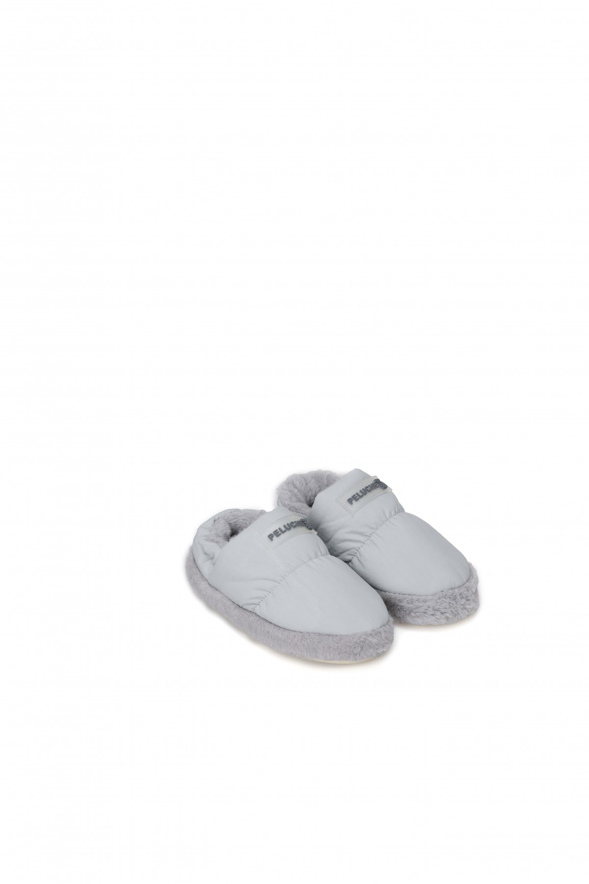 PELUCHE ÇOCUK GRİ EV AYAKKABISI