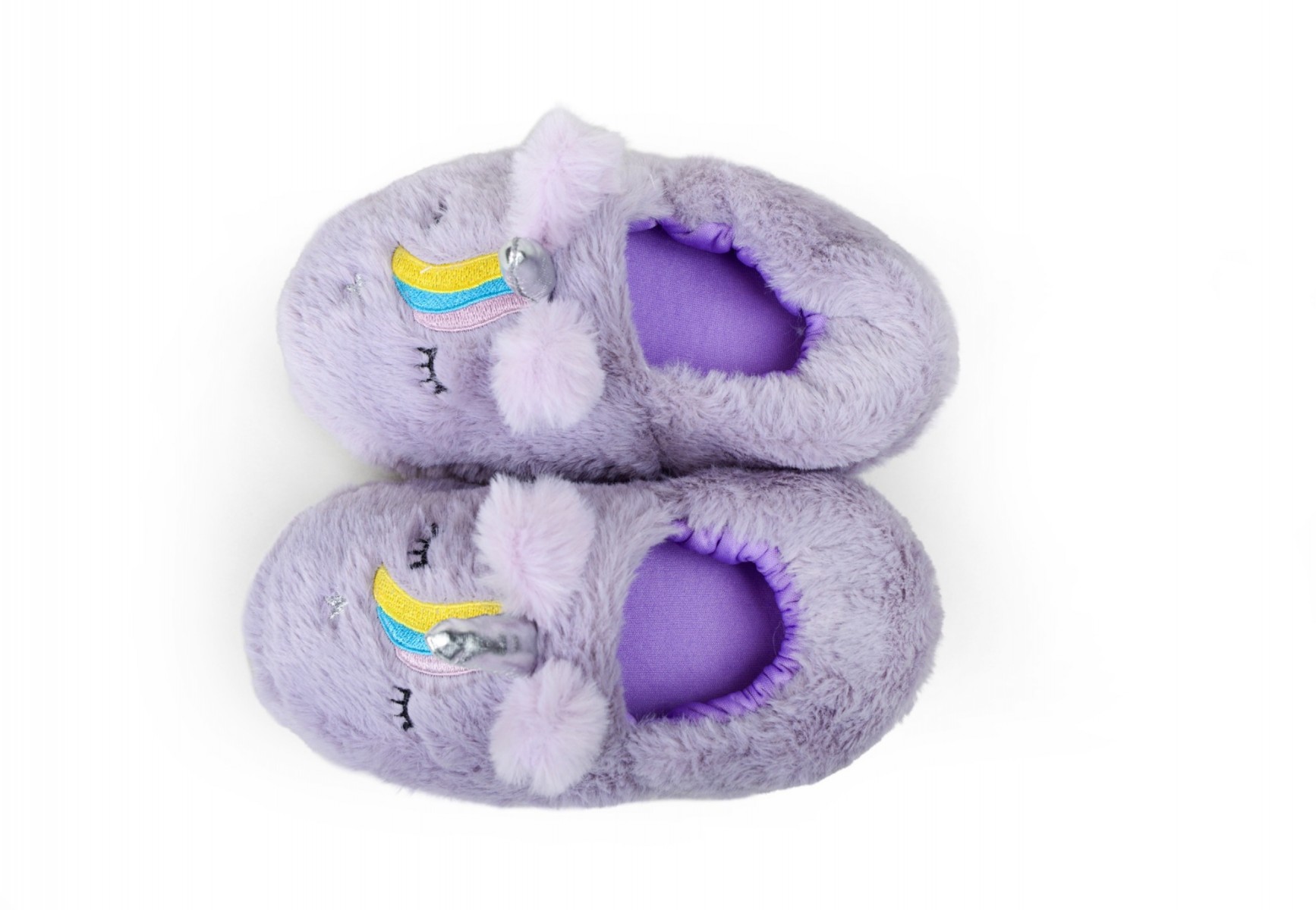 PELUCHE ÇOCUK LİLA UNICORN EV AYAKKABISI