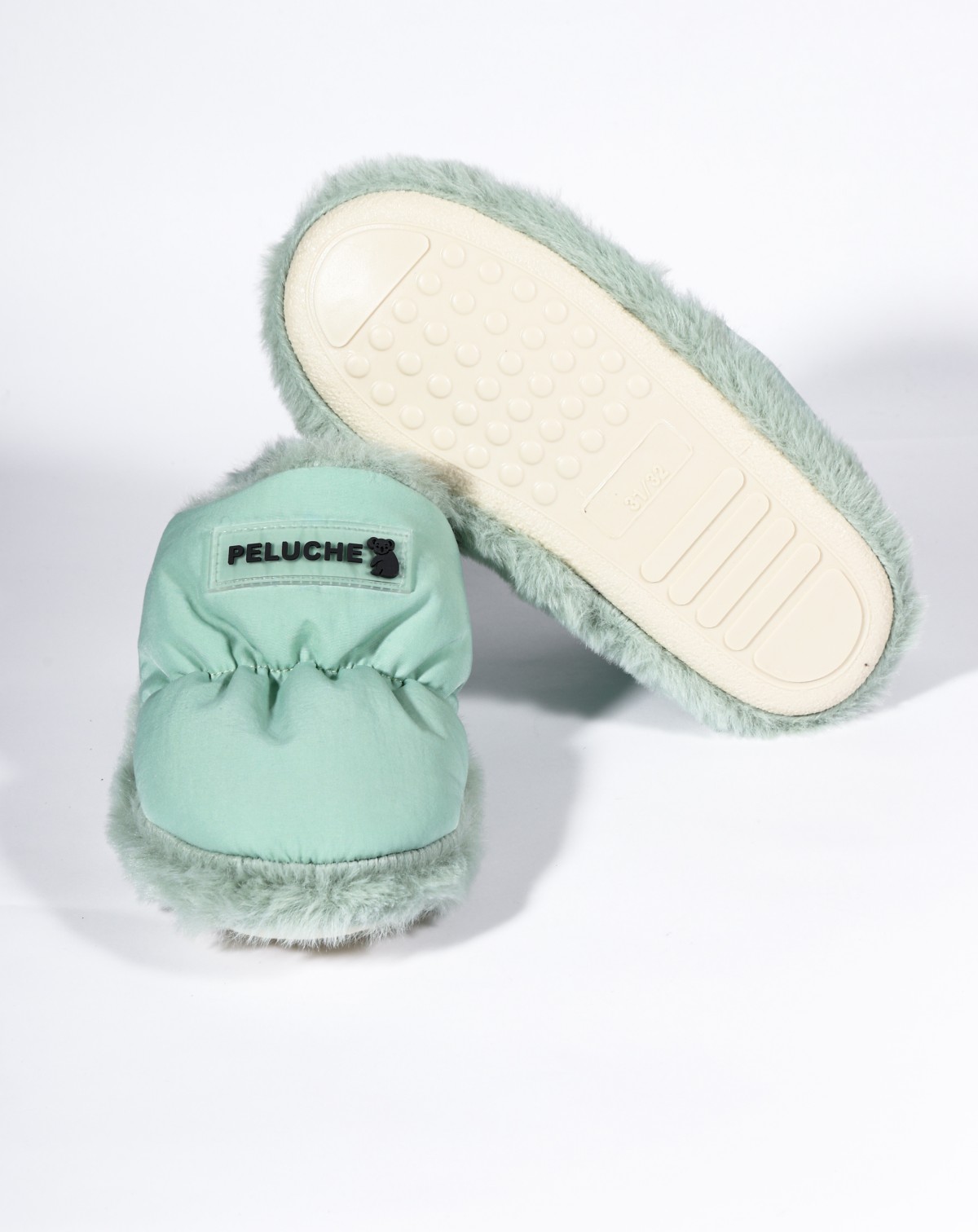 PELUCHE ÇOCUK MİNT YEŞİLİ EV AYAKKABISI