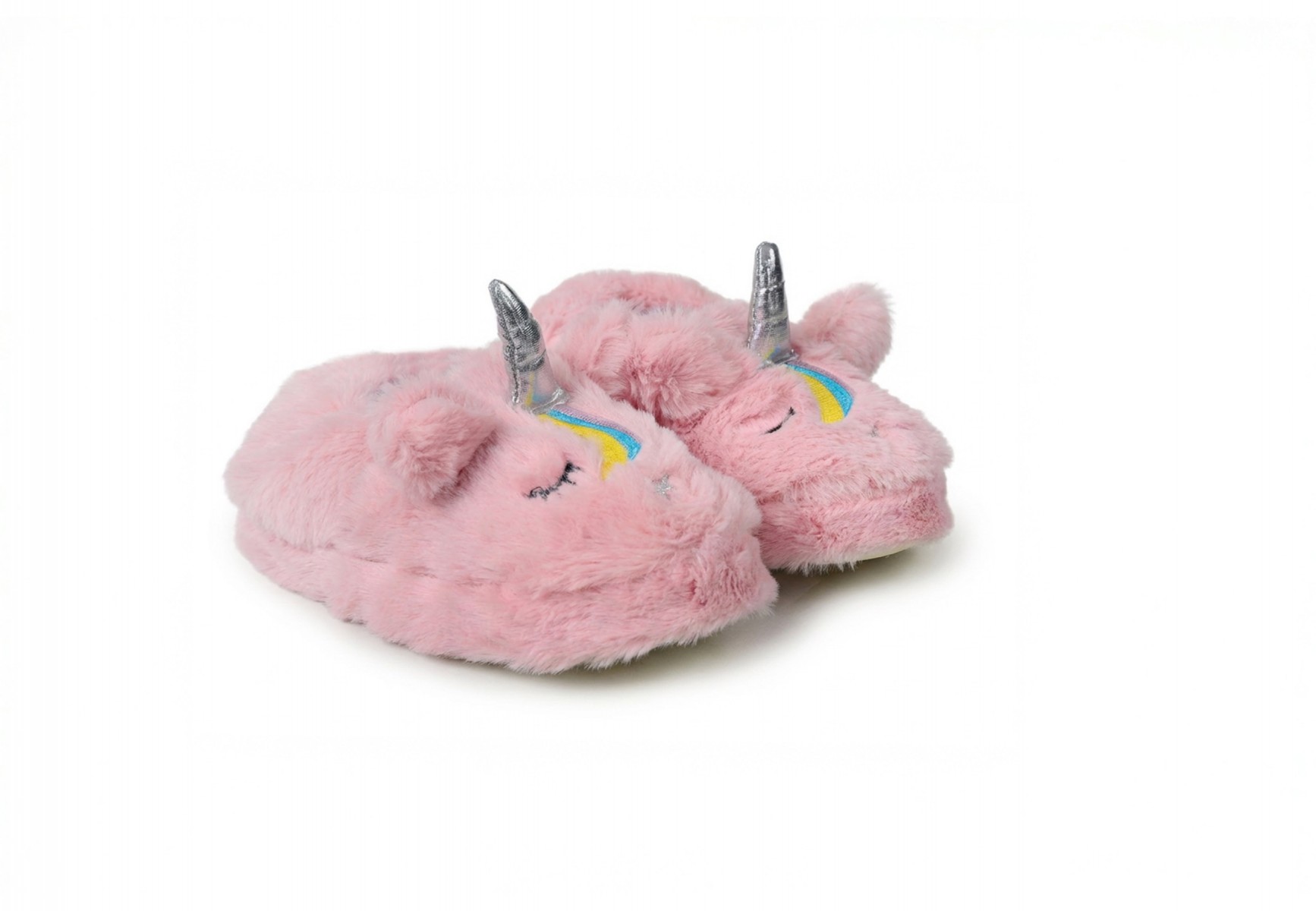 PELUCHE ÇOCUK PEMBE UNICORN EV AYAKKABISI