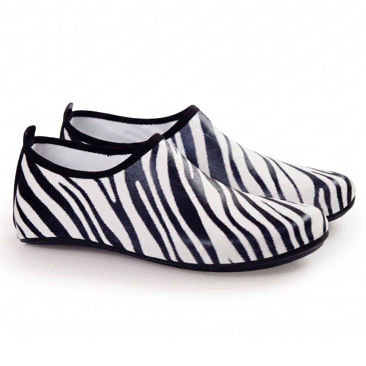 Peluche Parlak Zebra Kaymaz Taban Kadın Deniz Ayakkabısı Peluche Parlak Zebra Kaymaz Taban Kadın Deniz Ayakkabısı