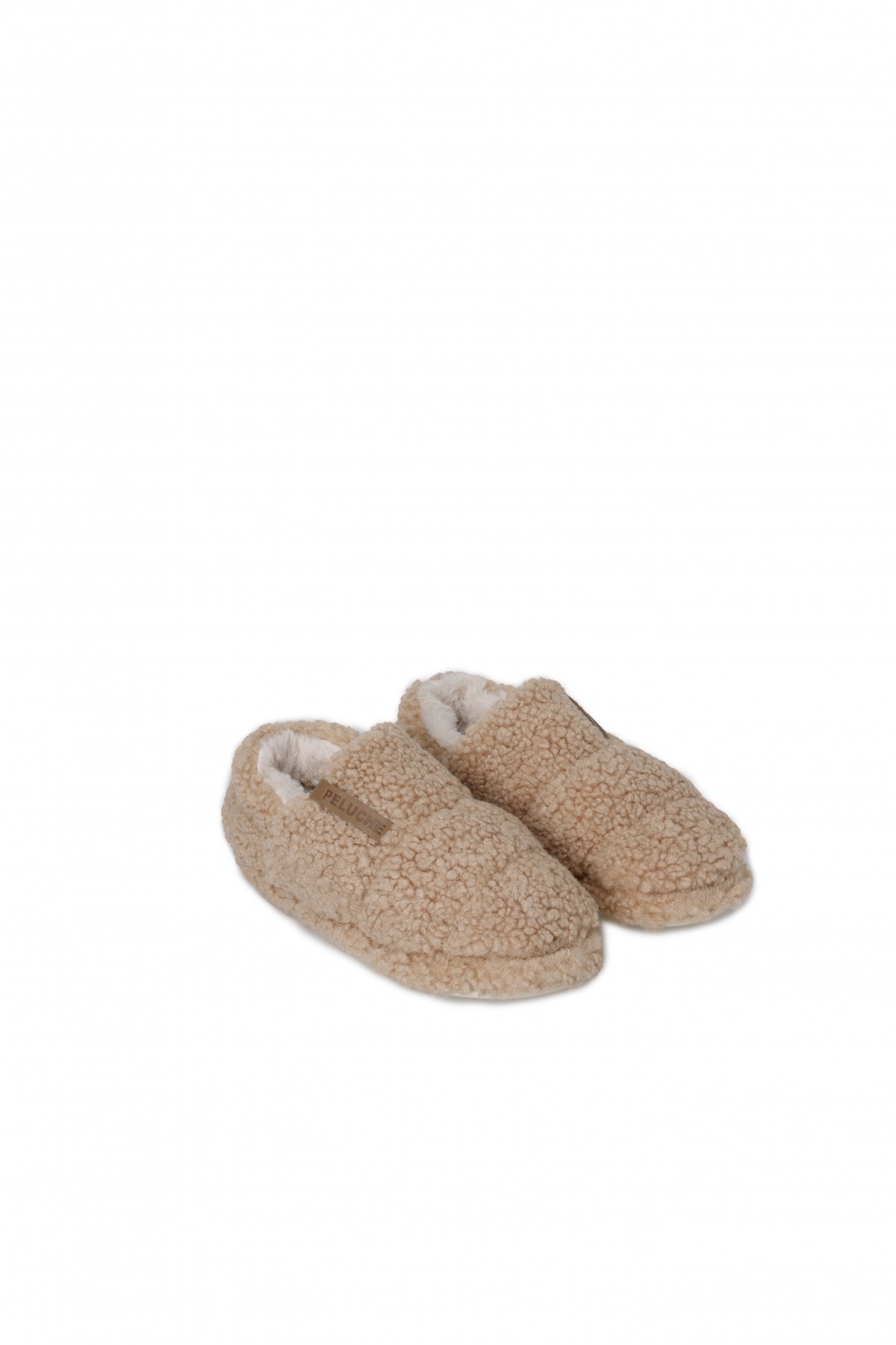 PELUCHE TEDDY HAKİ KADIN EV AYAKKABISI