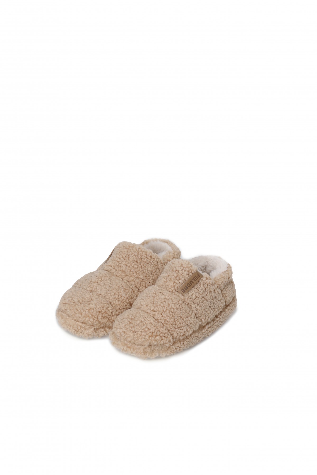 PELUCHE TEDDY HAKİ KADIN EV AYAKKABISI