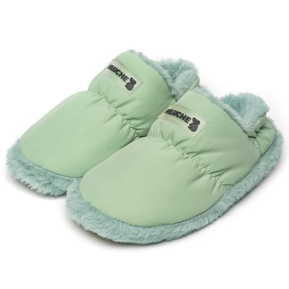 PELUCHE KADIN MİNT YEŞİLİ EV AYAKKABISI