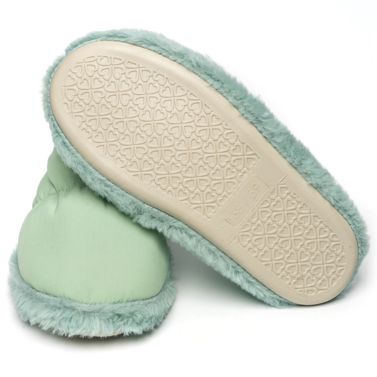 PELUCHE KADIN MİNT YEŞİLİ EV AYAKKABISI