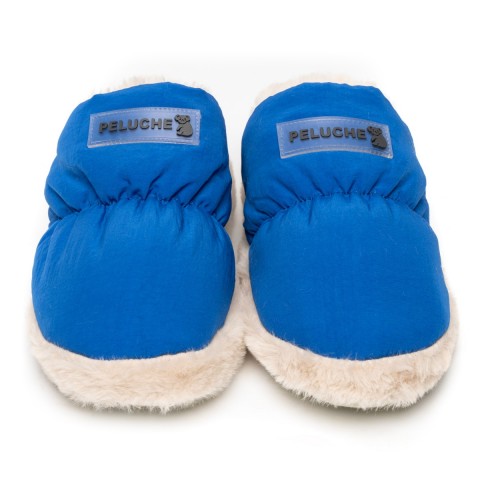 PELUCHE KADIN SAKS MAVİ EV AYAKKABISI PELUCHE KADIN SAKS MAVİ EV AYAKKABISI