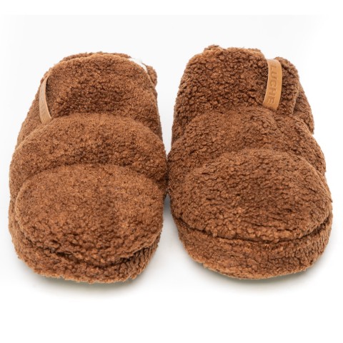 PELUCHE KAHVE TEDDY KADIN  EV AYAKKABISI