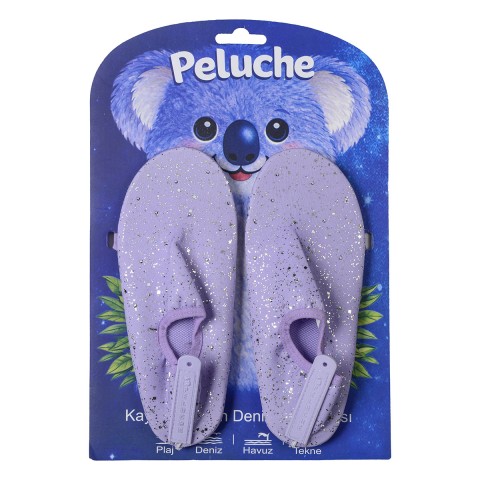 Peluche 25c-a-2 Taşlı Lila Kaymaz Taban Çocuk Deniz Ayakkabısı