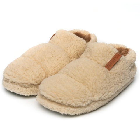 PELUCHE BEJ TEDDY KADIN  EV AYAKKABISI