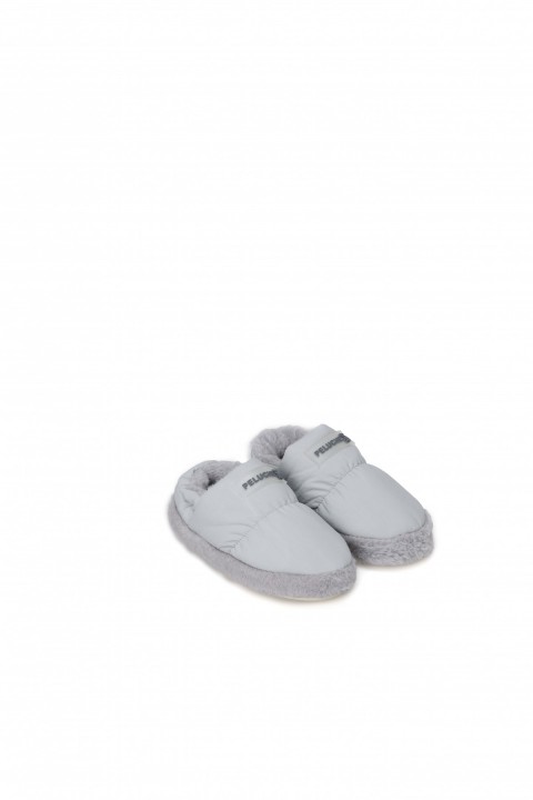 PELUCHE ÇOCUK GRİ EV AYAKKABISI
