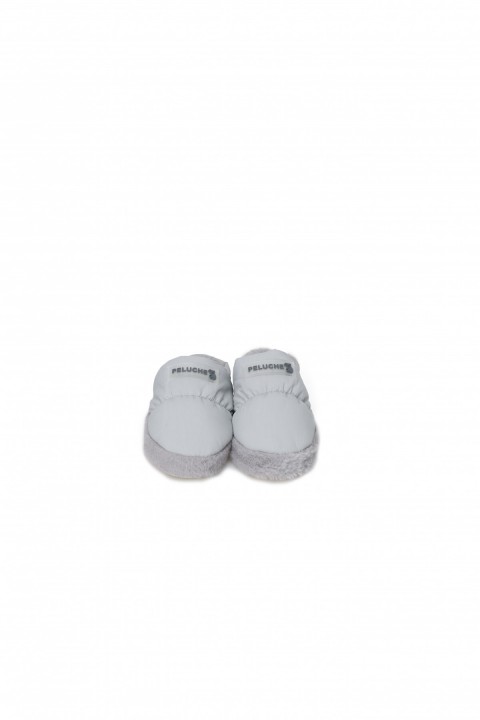PELUCHE ÇOCUK GRİ EV AYAKKABISI