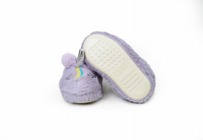 PELUCHE ÇOCUK LİLA UNICORN EV AYAKKABISI