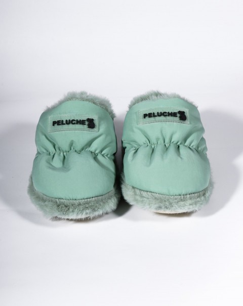 PELUCHE ÇOCUK MİNT YEŞİLİ EV AYAKKABISI