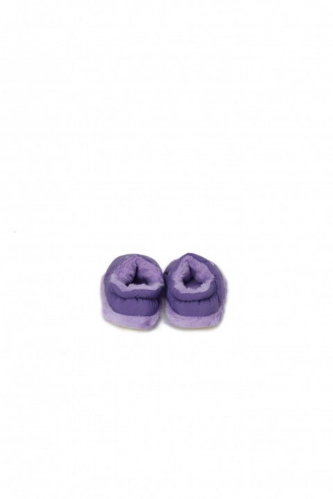 PELUCHE ÇOCUK MOR EV AYAKKABISI