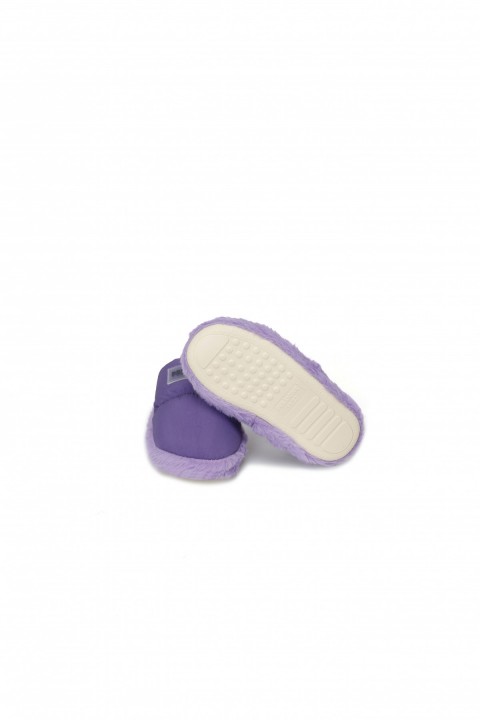 PELUCHE ÇOCUK MOR EV AYAKKABISI
