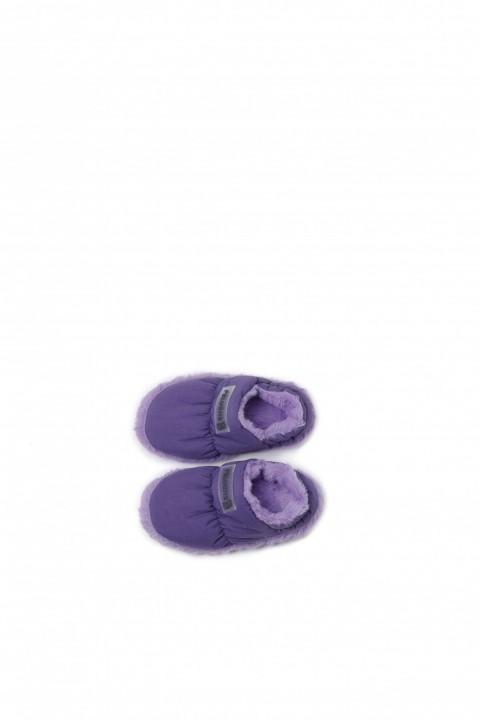 PELUCHE ÇOCUK MOR EV AYAKKABISI