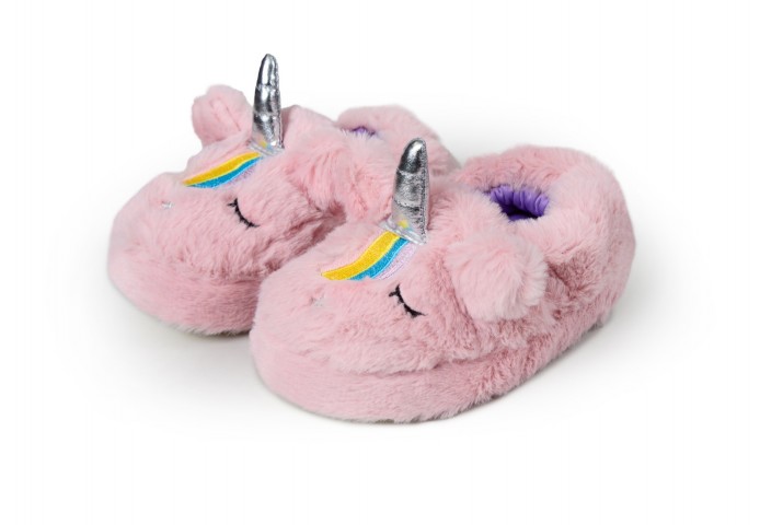 PELUCHE ÇOCUK PEMBE UNICORN EV AYAKKABISI