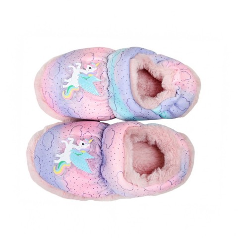 PELUCHE ÇOCUK UNICORN IŞIKLI EV AYAKKABISI