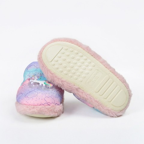 PELUCHE ÇOCUK UNICORN IŞIKLI EV AYAKKABISI