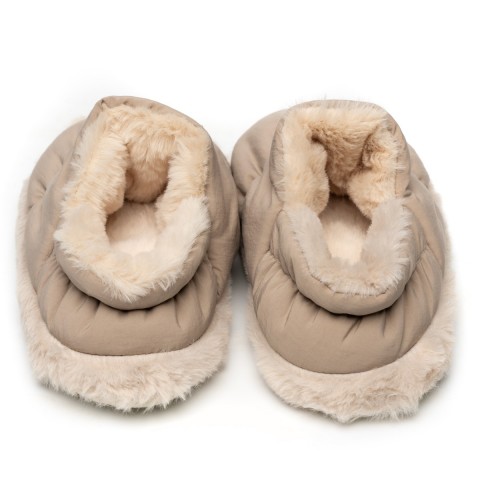 PELUCHE KADIN BEJ EV AYAKKABISI