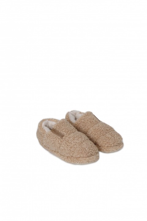 PELUCHE TEDDY HAKİ KADIN EV AYAKKABISI