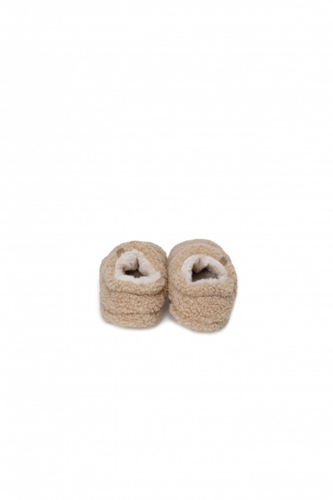 PELUCHE TEDDY HAKİ KADIN EV AYAKKABISI