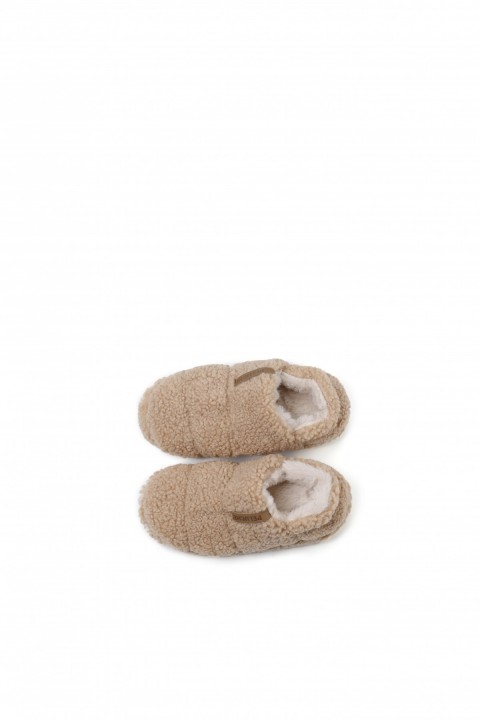 PELUCHE TEDDY HAKİ KADIN EV AYAKKABISI