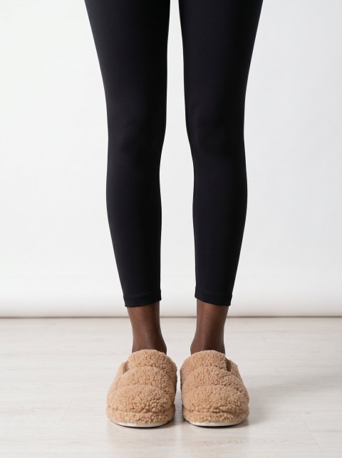 PELUCHE KADIN CAMEL TEDDY EV AYAKKABISI