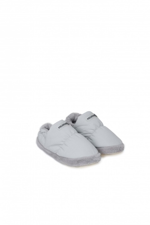 PELUCHE KADIN GRİ EV AYAKKABISI