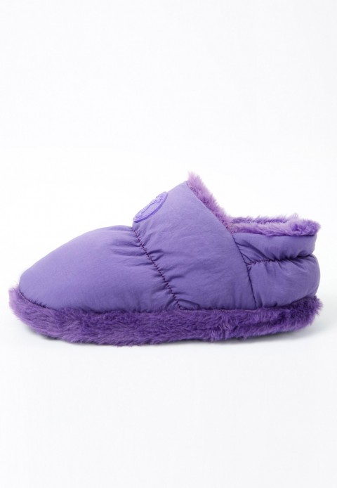 PELUCHE KADIN MOR EV AYAKKABISI NEW LOGO