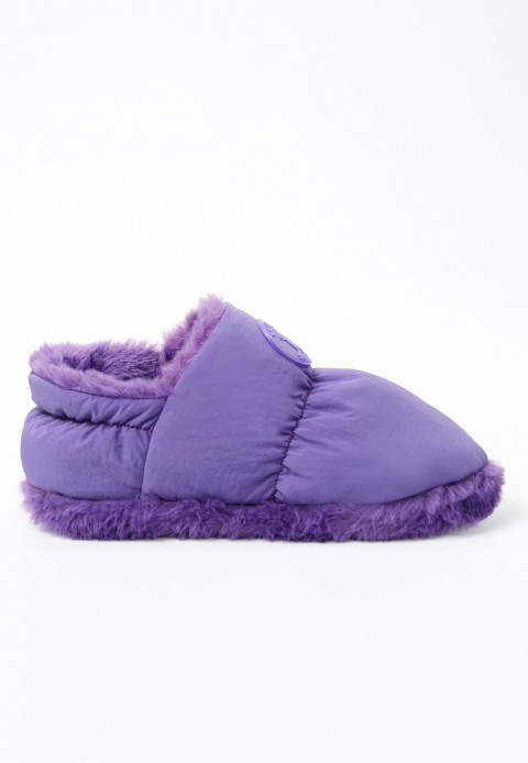 PELUCHE KADIN MOR EV AYAKKABISI NEW LOGO