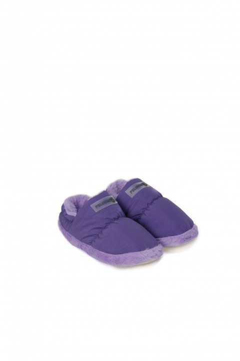 PELUCHE KADIN MOR EV AYAKKABISI