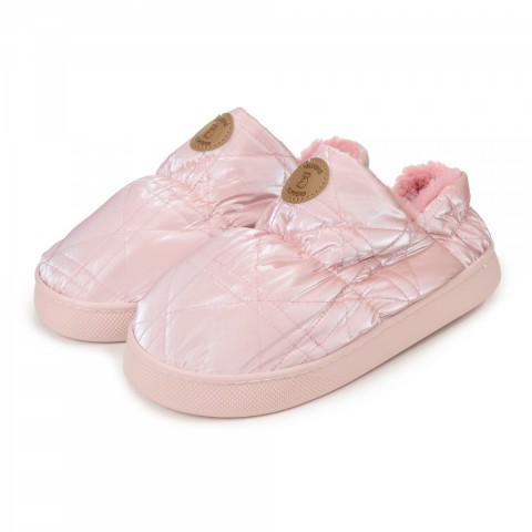 PELUCHE KADIN PEMBE EV AYAKKABISI