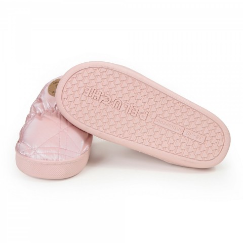 PELUCHE KADIN PEMBE EV AYAKKABISI