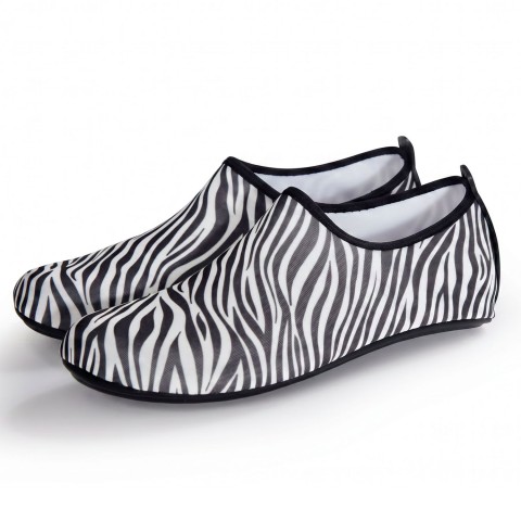 Peluche Zebra Kaymaz Taban Kadın Deniz Ayakkabısı